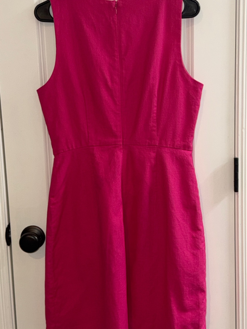 J.Crew Factory Pink Scalloped Neck & Hem Sheath Dress Size 8